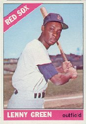 1966 Topps Baseball Cards      502     Lenny Green UER